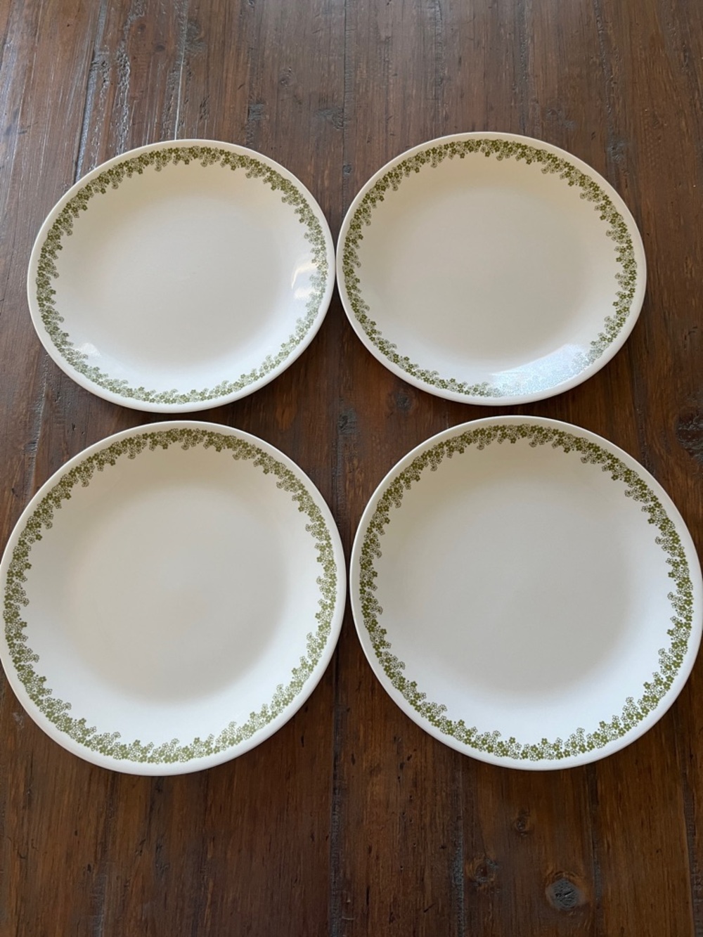 Corelle Spring Blossom also known as Crazy Daisy Dinner Plates - Set of 4